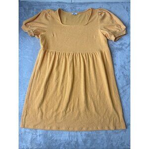Polagram Dress Orange Rivne Cottage Core Orange Stretch Plus 2X